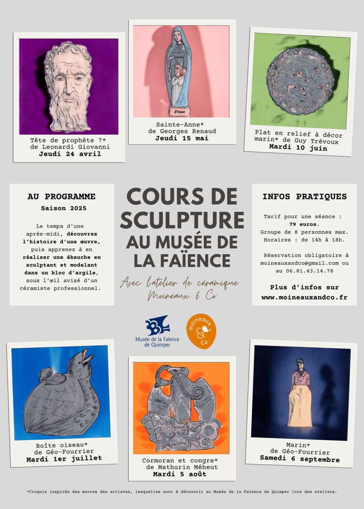 Image de mise en avant pour « Cours de sculpture au Musée de la Faïence »